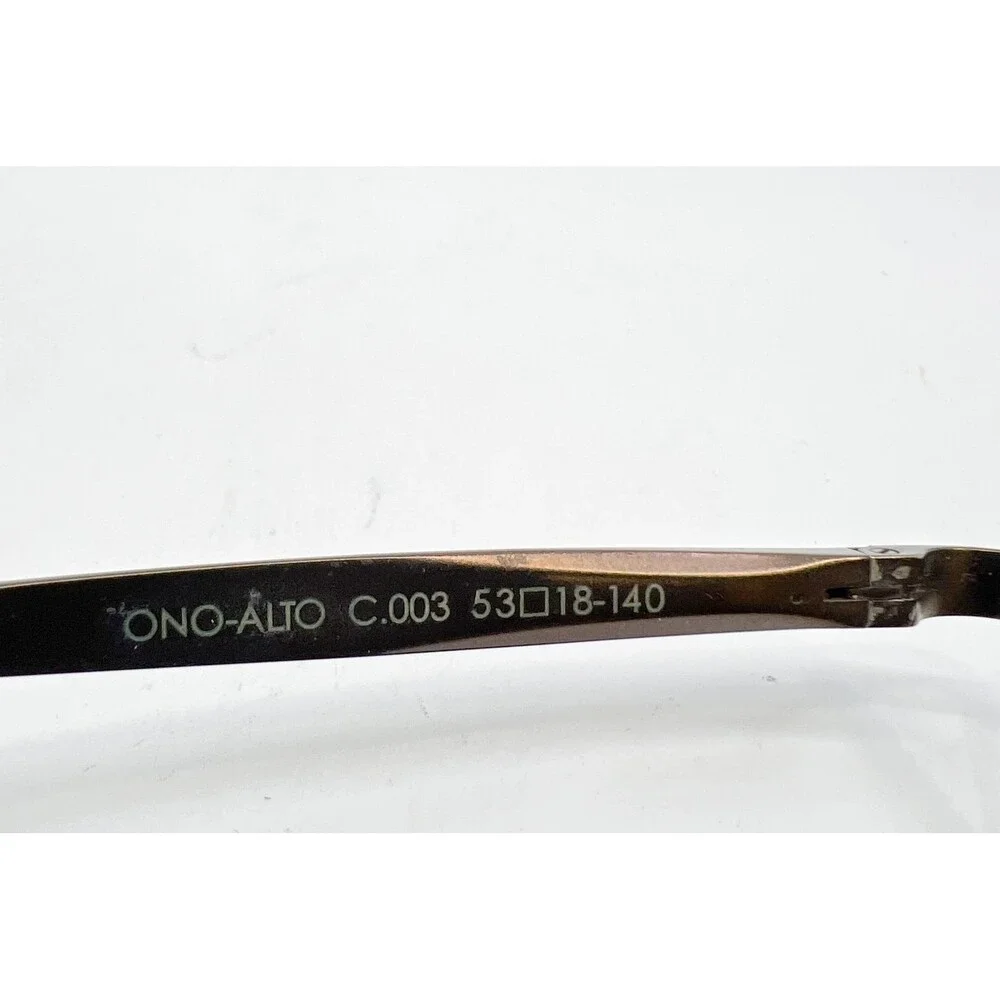 O'Neill Ono-Alto Eyeglasses Men Brown Semi Rimless Square 53-18-140